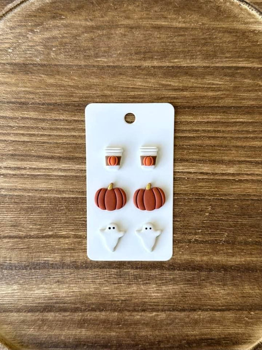 Fall Latte￼ Trio Earrings
